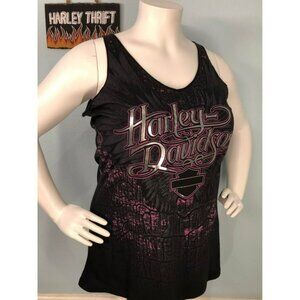 NWOT Harley-Davidson Tank Top 1X Women, Full Print, Metallic Finish